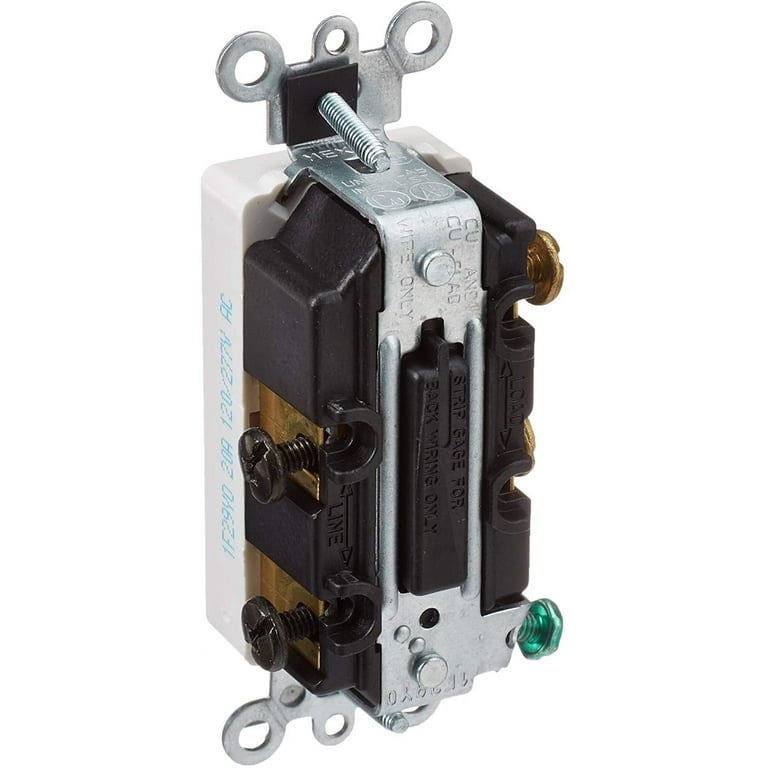 20 Amp Decora Plus Commercial Grade Double Pole Rocker Switch, White 20 Amp Decora Plus Commercial Grade Double Pole Rocker Switch, White