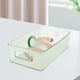 thumbnail image 5 of Cajas de almacenamiento transparentes Gloria Cesta organizadora de almacenamiento apilable para oficina verde, 5 of 9