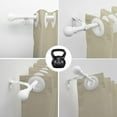 thumbnail image 4 of Curtain Rods for Windows 28 to 64 Inch 5/8 Inch Small Curtain Rods WHite, 4 of 7