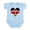 Sky Blue, variant on CafePress - I Love Kenya Infant Bodysuit - Baby Light Bodysuit, Size Newborn - 24 Months