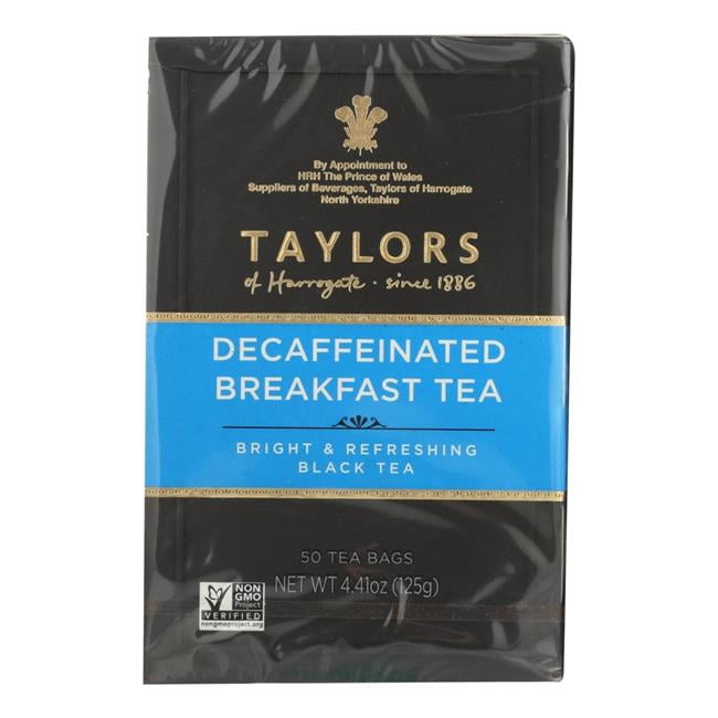 Taylors of Harrogate Decaffeinated Breakfast Tea, 50 Tea Bags