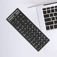 thumbnail image 5 of Raindrops Russian Keyboard Stickers Keyboard Notes Overlay Paper Black Computer Accessory 5 Sheets Back to School, 5 of 6
