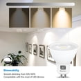 thumbnail image 6 of M MayJazz GU10 LED Bulbs Dimmable Warm White,550LM Track Light Bulb,7W (50W Equivalent),Spot Light Bulb for Recessed Lighting,6 Pack, 6 of 7