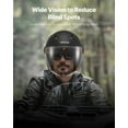 thumbnail image 4 of Casco de motocicleta VEVOR, 3/4 abierto, casco de motocross para adultos con visera transparente, cómodo para carreras y calle, con forro desmontable para hombres y mujeres, (negro mate, M), 4 of 9
