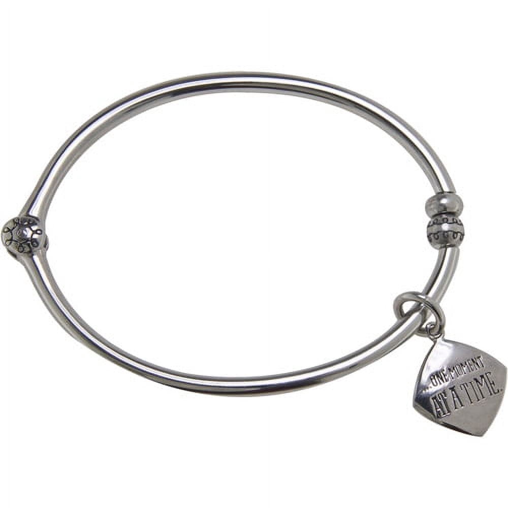 Hallmark Women's Stainless Steel Celebrate Life Starter Bangle