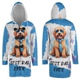 thumbnail image 3 of Happy Father's Day Best Goldendoodle Cool Dad Ever All Over Print 3D Hooded Duffle Toggle Coat Doodle Dog Lover Gifts Idea - 12007, 3 of 6