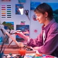 thumbnail image 7 of Arteza Essentials Tabletop Easel Art Set with Acrylic Paint, Brushes, Paper, Canvas Pads & Paper, 7 of 7