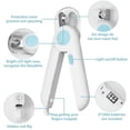 thumbnail image 2 of Cat Dog Nail Clippers and Trimmer, Pet Nail Clippers with LED Light to Avoid Over-Cutting, Hidden Nail File & Razor Sharp Blade, Professional Grooming Tools Kit for Small Animals Claw Care…, 2 of 7