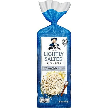 Quaker Rice Cakes, Lightly Salted, 4.47 oz