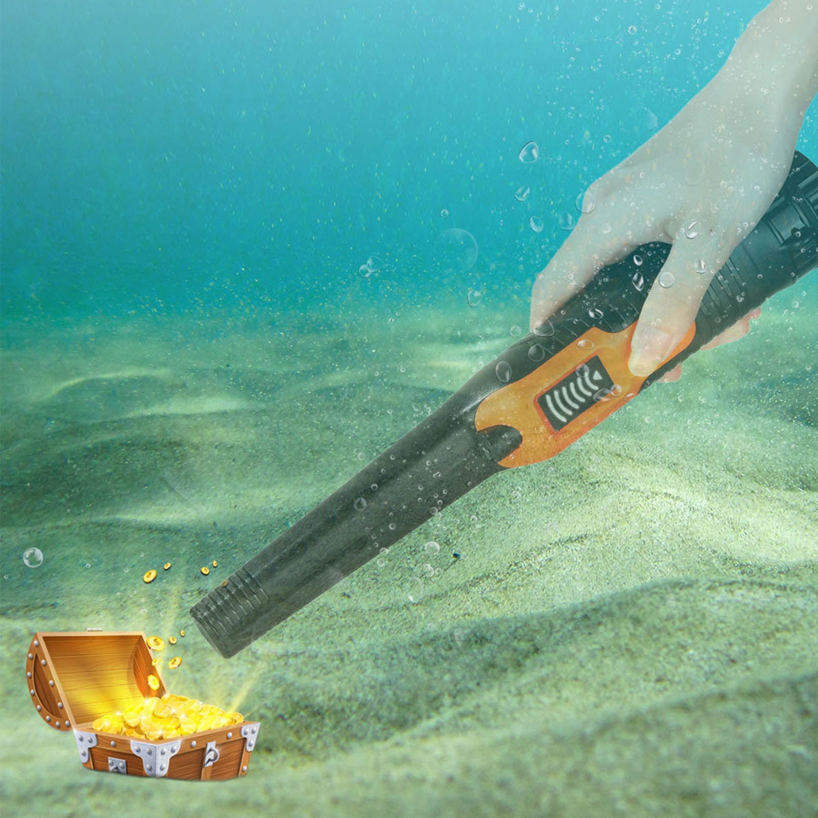 Yokua Metal Detector with High Accuracy Waterproof Treasure Finder with LCD Display