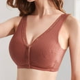 thumbnail image 3 of JGTDBPO Front Closure Bras For Women Wireless Pregnant Plain Color Bra Nursing Bras Vest Gathered Together Breathable And Comfortable Brassiere Bra Minimizer Extra-Elastic Bra Everyday Bra, 3 of 4