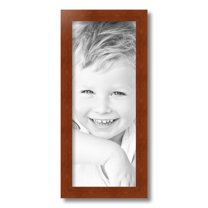 ArtToFrames 8x20 Inch Walnut Picture Frame, This Brown Wood Poster Frame is Great for Your Art or Photos, Comes with Regular Glass (4296)