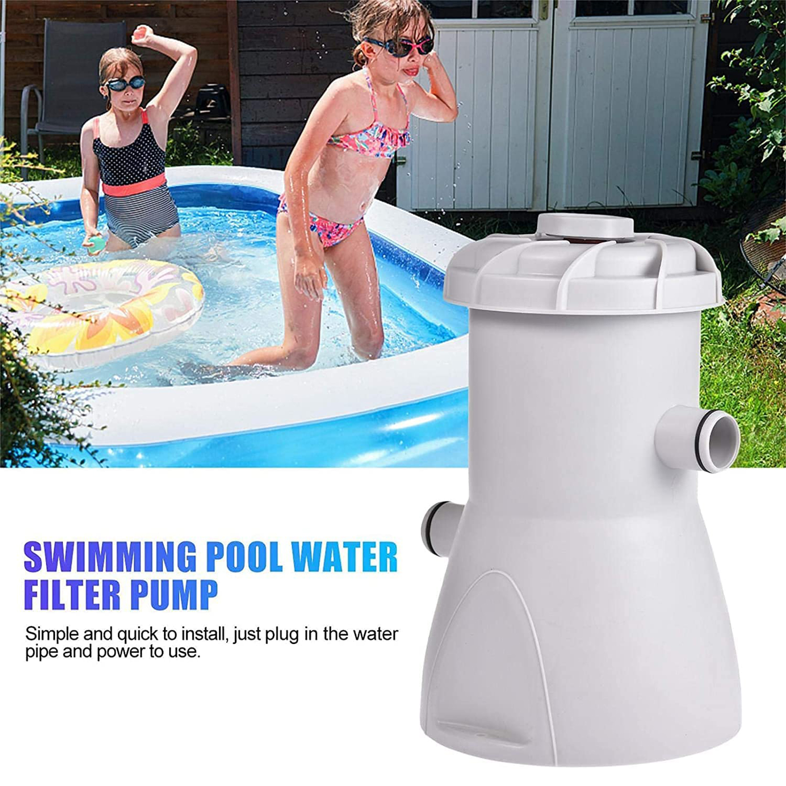 Nuolin 110-130V 800 gallon swimming pool filter pump 40W for above ground  swimming pool filter