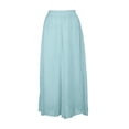 thumbnail image 5 of YUEHUA Women's Casual Elastic High Waist Wide Leg Pants Palazzo Trousers Skirt Elegant Flowy Wide Leg Pants Loose, 5 of 8