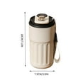 thumbnail image 3 of 410ml/14oz Insulated Coffee Cup Stainless Steel Coffee Mug Vacuum Insulated Tumbler with Temperature Display Portable Thermal Cup with Leak Proof Lid for Home Office Car Outdoor Camping, 3 of 9
