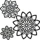 thumbnail image 5 of Nvzi 3 piezas de flores de metal para decoración de pared, flores de metal para el hogar familiar, sala de estar, dormitorio, baño, cocina, granja moderna, oficina, jardín al aire libre (negro), 5 of 5