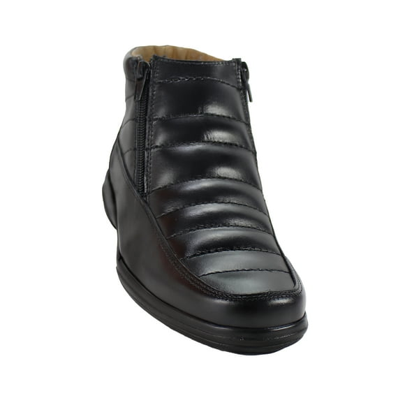 BOTA VESTIR CASUAL HOMBRE NIÑO NEGRO PIEL 1091B