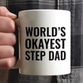 thumbnail image 3 of CTDream 11oz. Coffee Mug Gag Gift, World's Okayest Step Dad, 1-Pack, 3 of 6