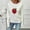 Beige, variant on FAHXNVB Women's Sweaters Cute Strawberry Chunky Knit Long Sleeve Crewneck Pullover Sweater Casual Lightweight Soft Fuzzy Knit Tops