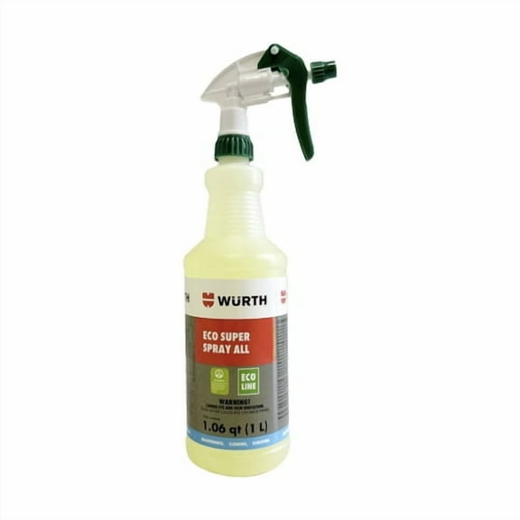 Wurth ECO Super Spray All 1L – Eco-Friendly Multi-Purpose Cleaner with Pump Spray | Safe for Hard Surfaces | Removes Dirt, Grease & Stains | VOC Compliant | Ready-to-Use Formula