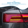 thumbnail image 2 of OULII Self Adhesive Car Rear Tail Light Stickers 1Pcs Honeycomb Design, 2 of 7