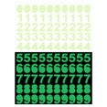 thumbnail image 1 of Uxcell 200 Pcs Pegatinas de Números que Brillan en la Oscuridad, Pegatinas de Pared Adhesivas Luminiscentes Verdes, Pegatinas 3D Brillantes para Decoración de Techo, Dormitorio y Cama, 1 of 7