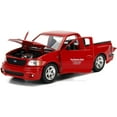 thumbnail image 4 of 1999 Ford F-150 SVT Lightning Pickup Truck Candy Red with Black Stripes \Just Trucks" Series 1/24 Diecast Model Car by Jada", 4 of 8