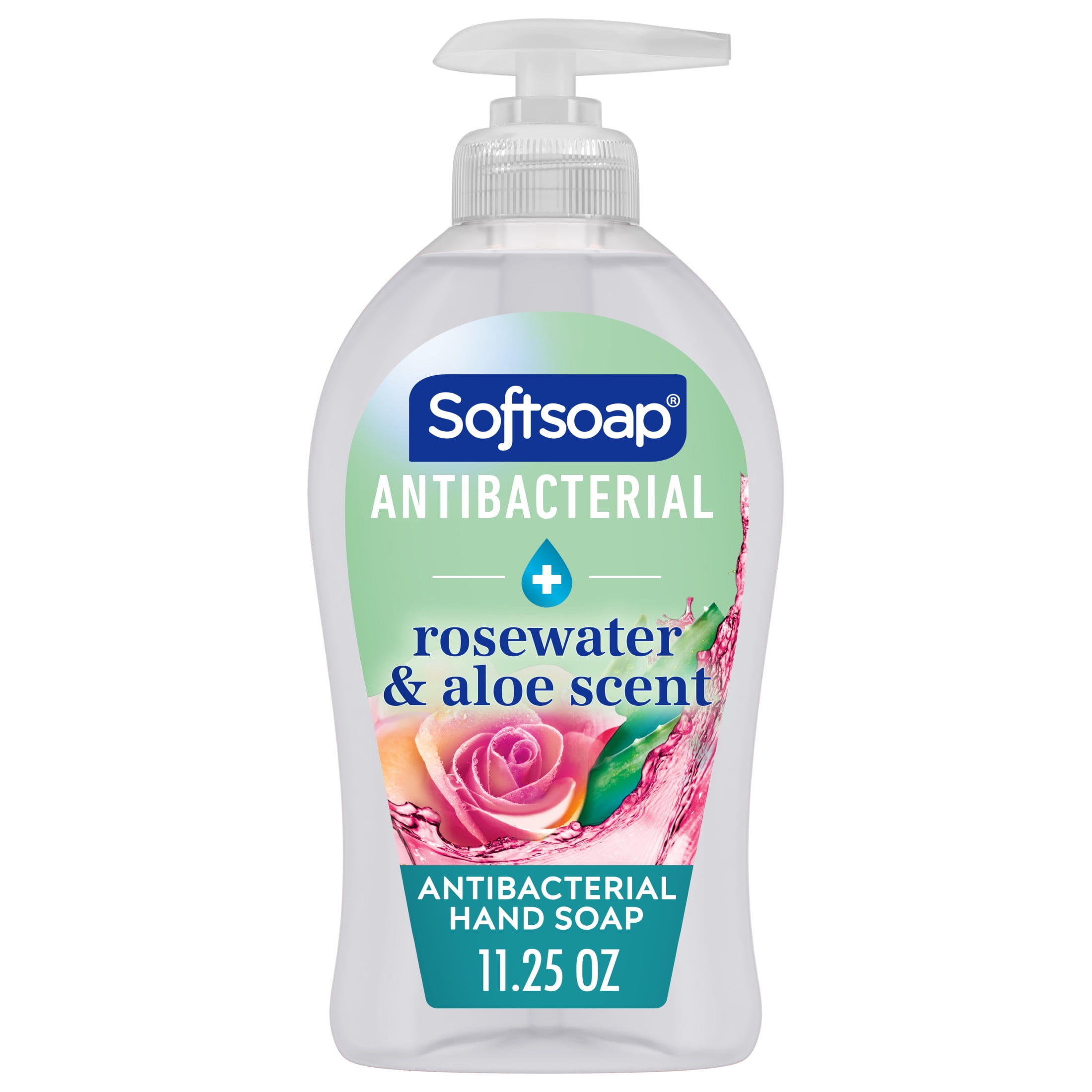 (6 pack) Softsoap Antibacterial Sensitive Liquid Hand Soap, Rosewater and Aloe, 11.25 Fluid Ounce Bottle