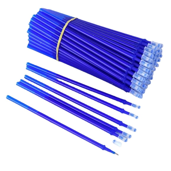 100Pcs Colored Pen Refills for Erasable Pen Rollerball Pen, Erasable Gel Pen Refills Needle Tip Smoothly Writing