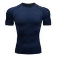 thumbnail image 1 of Playera Licra Deportiva Compresión Correr Manga Corta Gym, 1 of 8