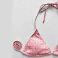 thumbnail image 7 of RQYYD Women's 3 Piece Swimsuits Halter Cutout Bikini Set String Bathing Suit with Drawstring Beach Skirt Set, 7 of 7