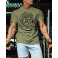 thumbnail image 3 of Gymish No Pain No Gain Skull Men’s Workout T-Shirt – Funny Motivational Lifting Gym Tee, 3 of 7