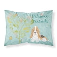thumbnail image 1 of Welcome Friends Basset Hound Fabric Standard Pillowcase BB7600PILLOWCASE, 1 of 2