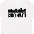 thumbnail image 4 of Inktastic Cincinnati Skyline Grunge Boys or Girls Long Sleeve Toddler T-Shirt, 4 of 5