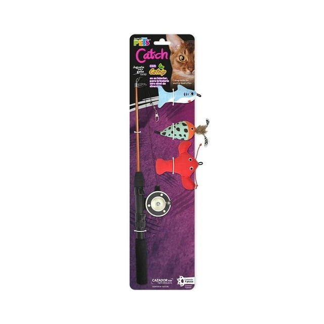 Caña de pescar para gato Fancy Pets Caña de pescar para gato 3 piezas