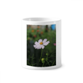 thumbnail image 1 of White Cosmos Cepillo de dientes titular de la pluma Mug de ceramica blanca taza 350ml, 1 of 2