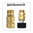 thumbnail image 3 of 8PCS Pressure Washer Adapter Set, Quick Disconnect Kit, M22 Swivel to 3/8 Inch Quick Connect 3/4 Inch to Quick Release, 3 of 6