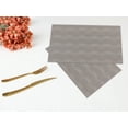 thumbnail image 6 of REGALWOVEN 8 Pack Placemats for Kitchen Dining Table Decor Heat Resistant Table Placemats Wipeable Table Mat Gray 18*12in, 6 of 7