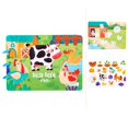 thumbnail image 1 of Juego de rompecabezas de libro silencioso con pegatina, juguetes educativos para niños, pegar tarjetas, juego cognitivo para bebés, juguete Montessori temprano, 1 of 4