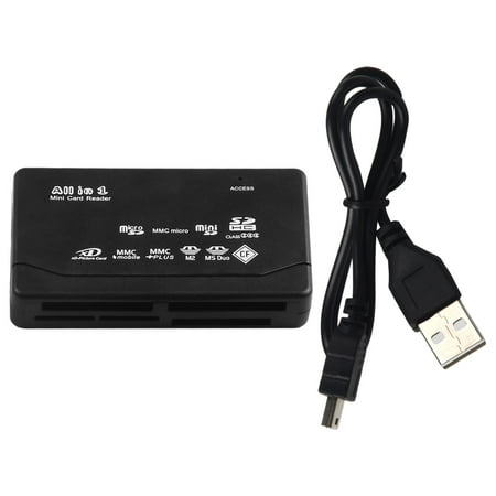 Image of USB 2.0 Card Adapter Card Reader SD TF CF XD MS MMC Memory Card Reader