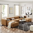 thumbnail image 3 of Conjure Channel Tufted Performance Velvet 6-Piece Sectional-EEI-5768-BLK-COG, 3 of 6