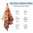 thumbnail image 2 of Watercolor Wildflowers Beach Towel Microfiber Beach Towels Sand Free Quick Dry Lightweight Travel Towels, 2 of 7