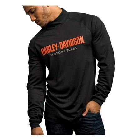 Harley-Davidson Men's Turn To Victory Performance Mock Neck Shirt 5P34-HB4L, Harley