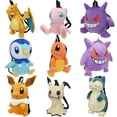 thumbnail image 2 of 15 Styles Anime Pokemon Charizard Mimikyu Eevee Snorlax Gengar Mew Mario Koopa Backpack Plush Stuffed Toys Cartoon Peluche Dolls, 2 of 5