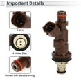 thumbnail image 3 of Inyector de combustible Unique Bargains para Toyota 4Runner Limited, SR5 3.4 1998-2002, boquilla de combustible de coincidencia de flujo No.23209-62040 1 Pc, 3 of 7