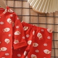 thumbnail image 6 of CAUYDY Kids Boys Clothes Baby Girls Sleepwear Long Sleeve Top and Elastic Waist Pants 2Pcs Set Soft Pajamas Winter Sizes 6-7 Years,Red, 6 of 6