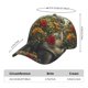 thumbnail image 2 of Fotbe Floral Rhino With Birds Gorro Clásico de Béisbol, Gorra Ajustable con Broche Snapback, Gorro de Exterior de Algodón Suave, 2 of 6