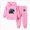 Pink, variant on ZIXKCGDSE Boys' Clothing Sets Fall Long Sleeved Hoodie and Jogger Pants Kids Sports Tracksuit Size 7-8 Years