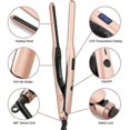 thumbnail image 3 of 3/10 Inch Pencil Flat Iron Small Flat Irons for Short Hair Beard and Pixie Cut Mini Ceramic Tourmalin Hair Straightener, 3 of 5