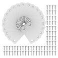 thumbnail image 1 of Miangastore Straight Piece Fixing Bracket Silver 20 Sets 2.40X1.49X0.06In, 1 of 9
